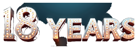 18 years logo